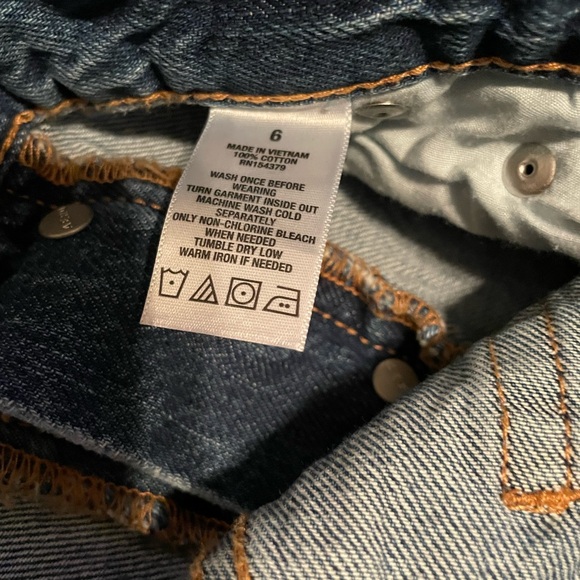 Aeropostale 90’s Super High rise Straight Jeans size 6 (Like New) - Picture 5 of 6